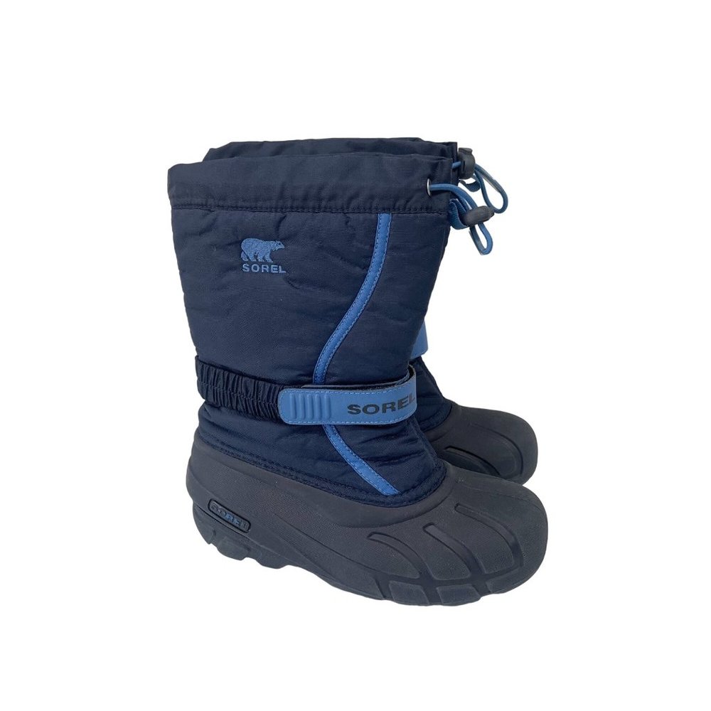 Sorel Flurry Blue Winter Snow Boots Shoes NY1885-464 Youth Kids size 3